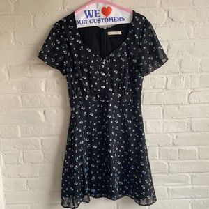 East order black and floral dress from intermix, never worn